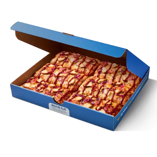 6 Slice BBQ Chicken & Bacon Pizza Box