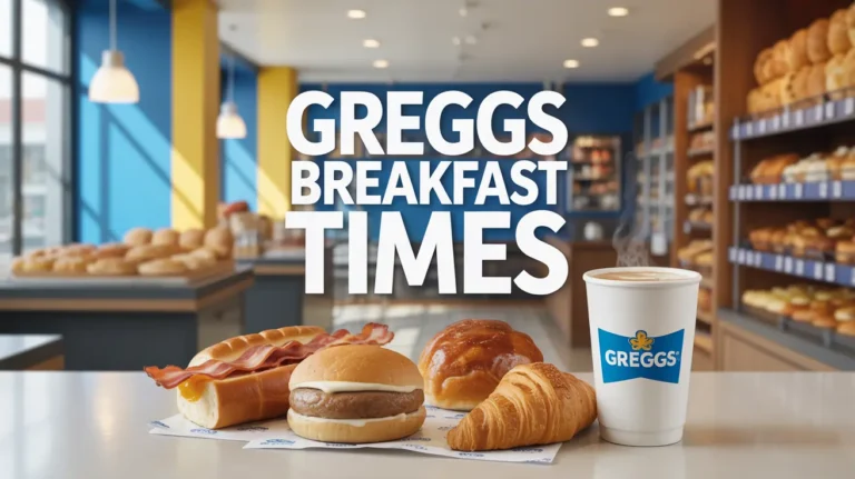 Greggs Breakfast Times