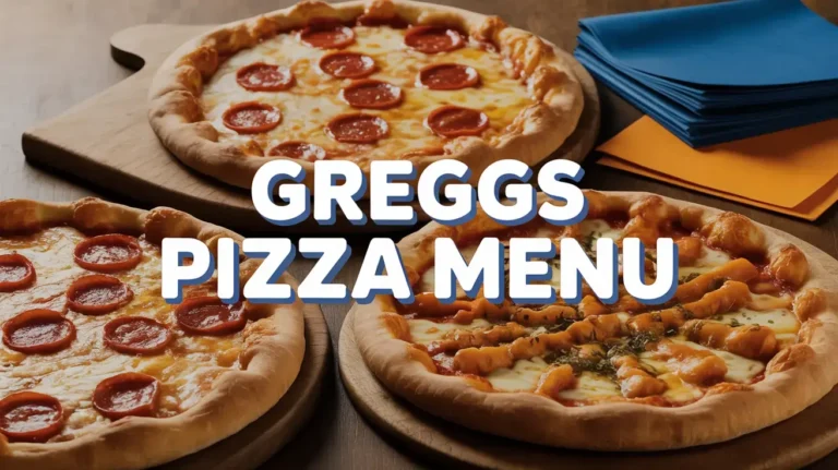 Greggs Pizza Menu