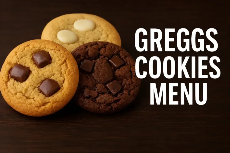 Greggs Cookies Menu with Prices