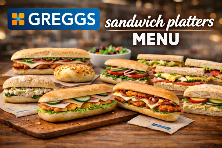 Greggs Sandwich Platters Menu
